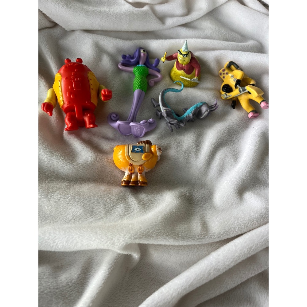 Disney Pixar Monsters Inc Figure Lot Roz Celia Randall CDA George Sanderson 6pc